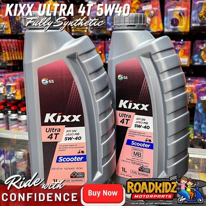 ORIGINAL KIXX ULTRA SCOOTER 4T JASO 5W40 FULLY SYNTHETIC 1L Lazada PH