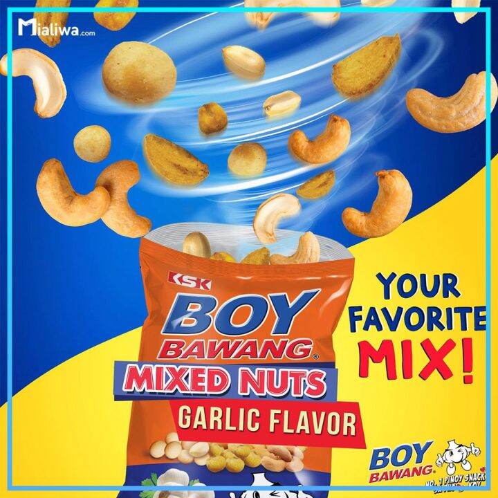 Boy Bawang Peanuts Assorted Nuts 100g Original W Crispy Tasty Crunchy