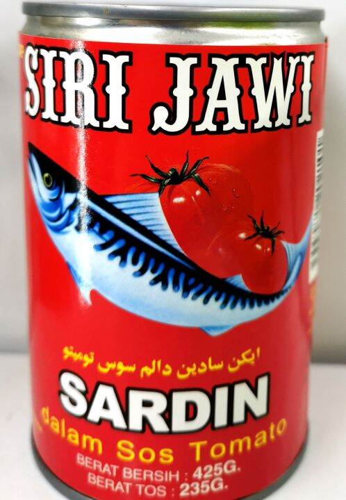 CAP SIRI JAWI SARDINES IN TOMATO SAUCE 425G Lazada