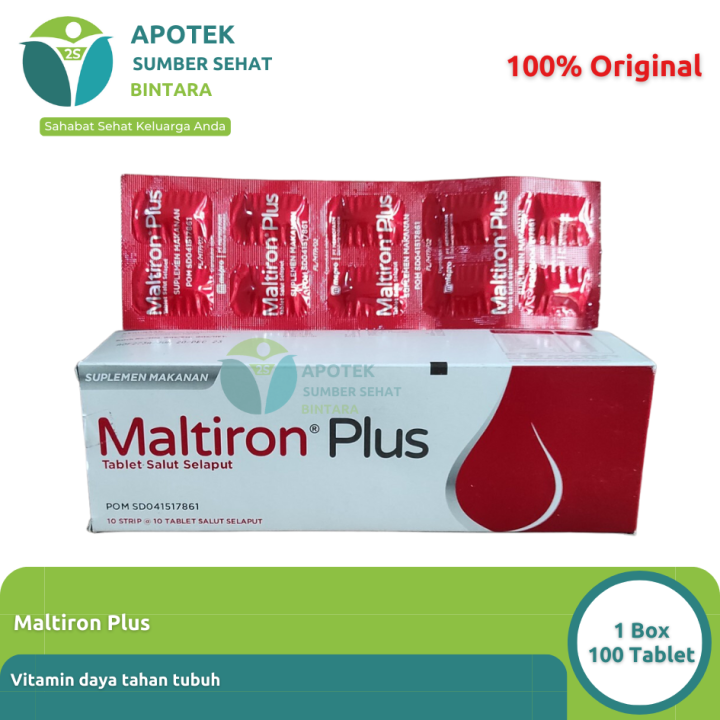 Maltiron Plus Vitamin Tambah Darah 1 Box Lazada Indonesia