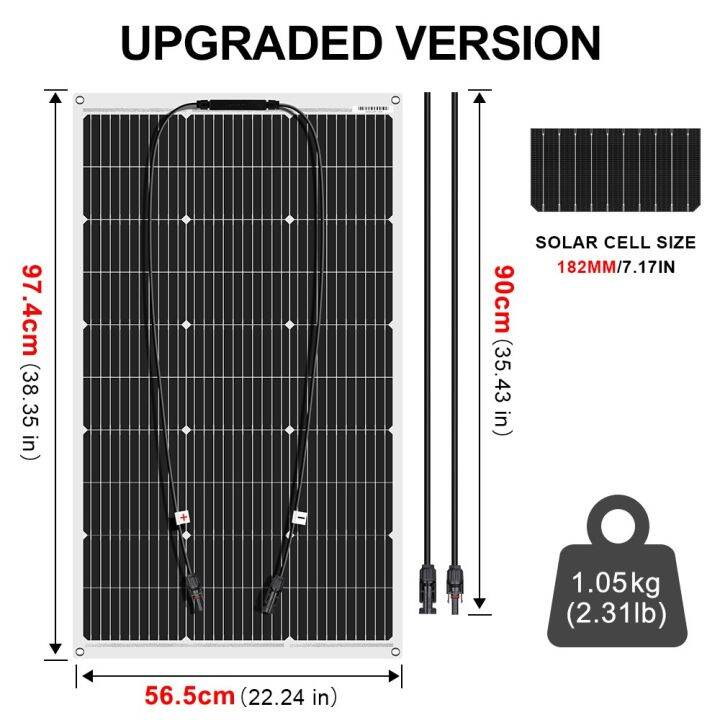 Spot Goods Dokio V W W W Flexible Solar Panel Waterproof