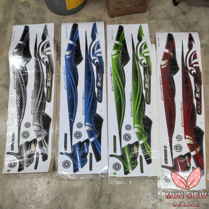 Stiker Sticker Body Stripe Cover Set 5 Yamaha Lc135 V2 V3 V4 V5 Lazada