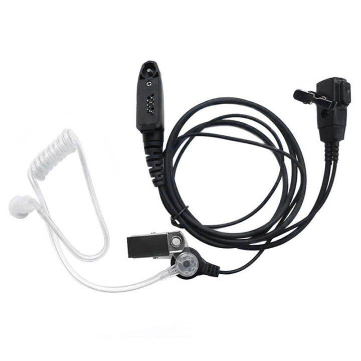 Air Tube Earpiece Headset Mic For Motorola Gp Plus Gp Gp Gp