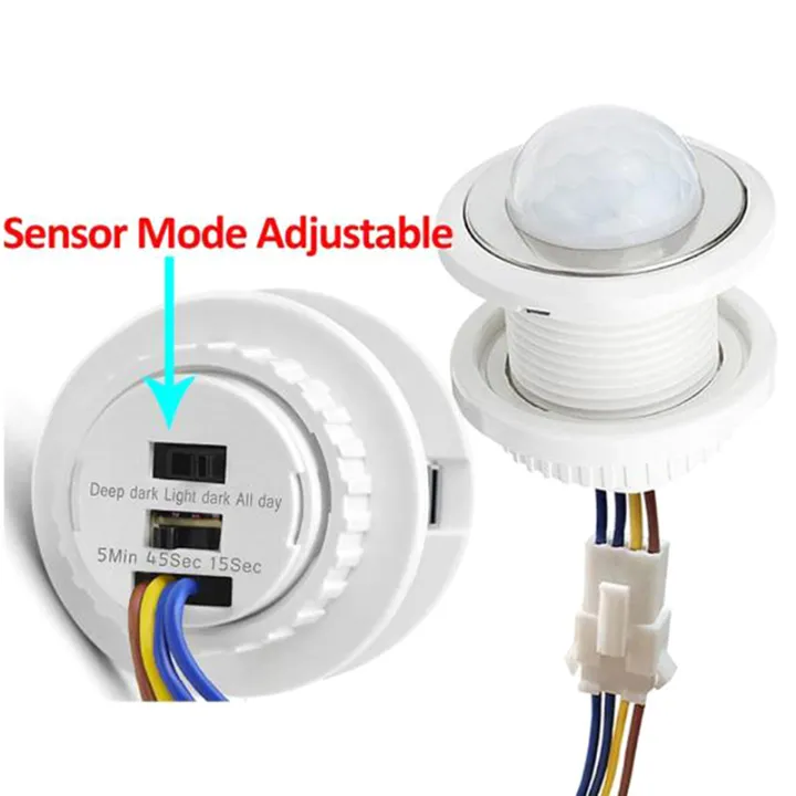 Light Sensor Time Delay Adjustable 110V 220V LED Infrared Motion Sensor