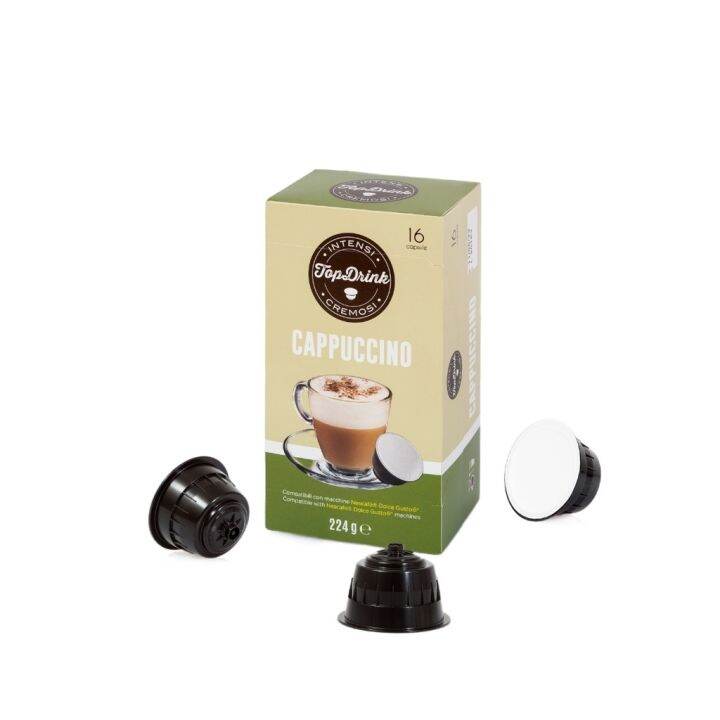 COD Gusto Capsule Cappuccino Drink Compatible Premixed With 16 Pods In