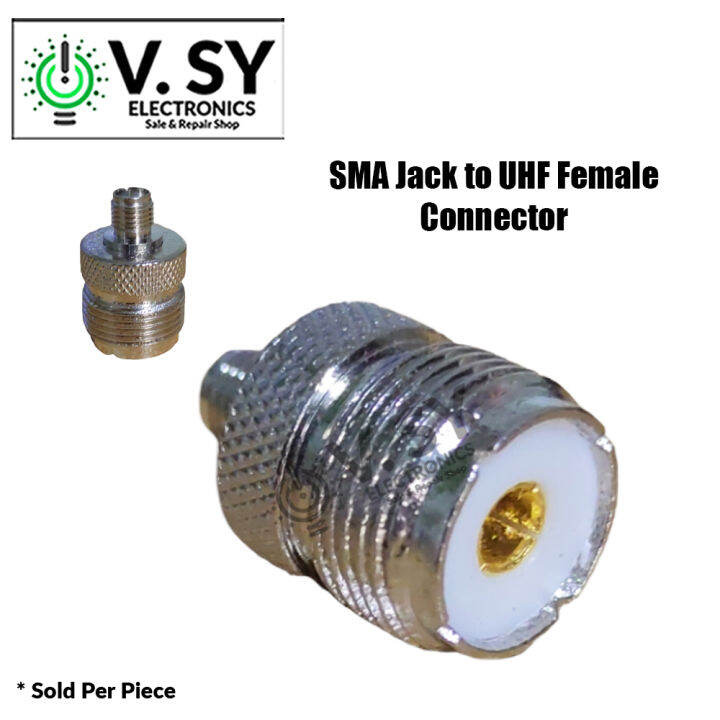 Pc Sma Female To Uhf Female Connector Lazada Ph