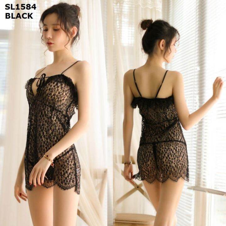 Baju Tidur Sleepwear 1584 Lingerie Hot Sexy Maid Pembantu Waitresses