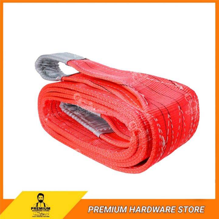 Premium Ton Polyester Webbing Sling Inch X M Heavy Lifting Car