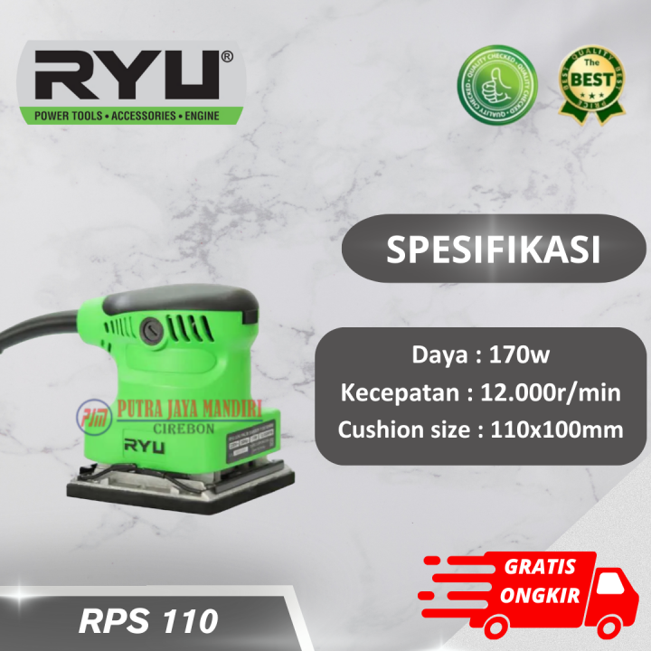 Tekiro Ryu Palm Sander Mesin Amplas Kayu Rps Lazada Indonesia