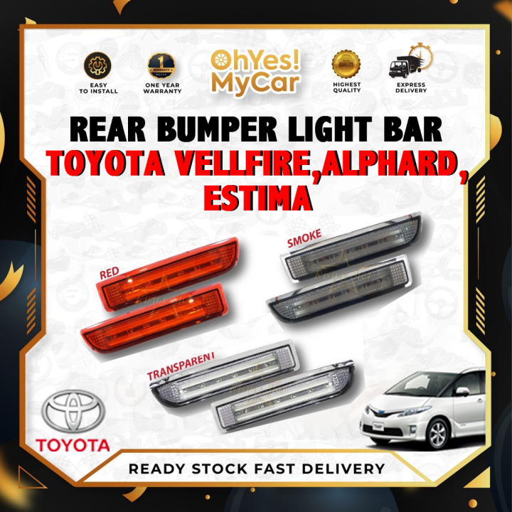 TOYOTA VELLFIRE ANH 20 GGH 25 ALPHARD ESTIMA ACR 50 WISH REAR BUMPER