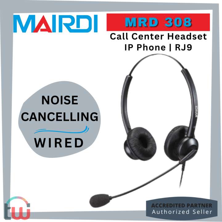 Mairdi Noise Canceling Headset Mdr Binaural Professional Call