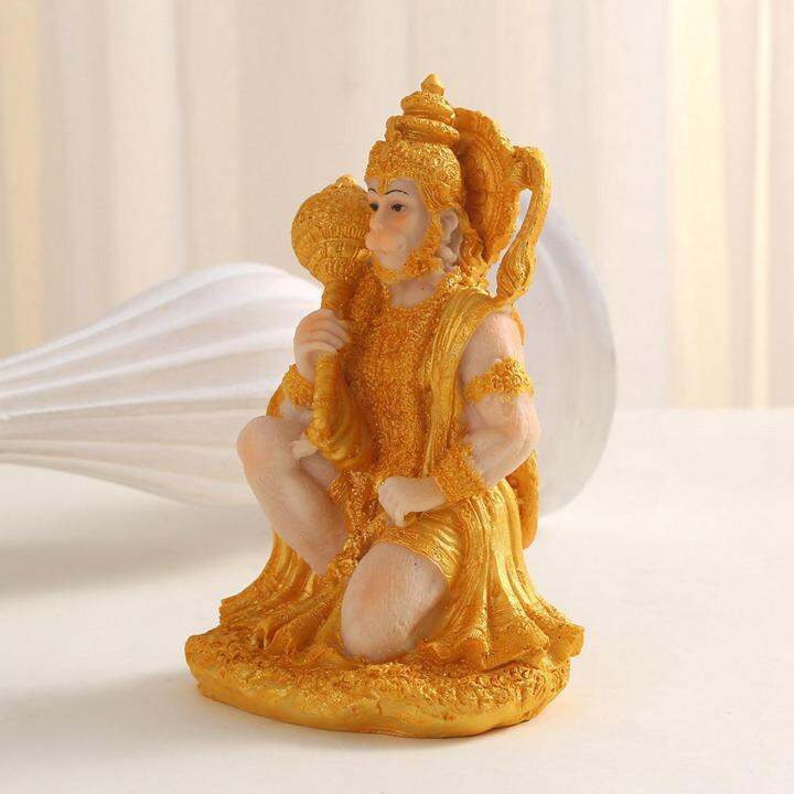 Loviver Ornamen Hadiah Keberuntungan Patung Hanuman Buddha Dewa Monyet