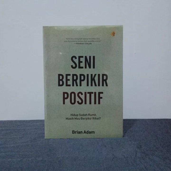 BUKU SENI BERPIKIR POSITIF Lazada Indonesia