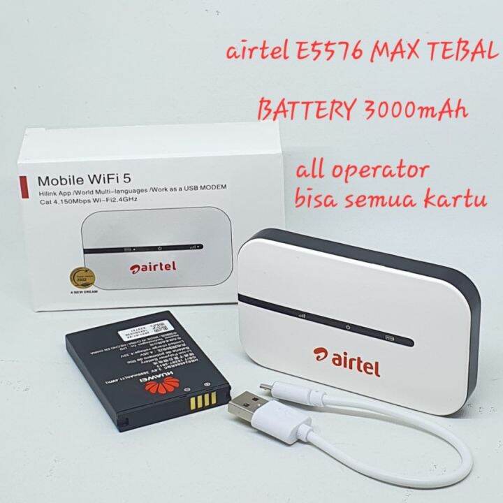 Modem Wifi Airtel E Mifi G Lte All Operator Max Mah Lazada