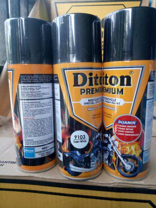 Pilok Diton Premium Super White 9103 Pilox Putih Super Putih Glossy