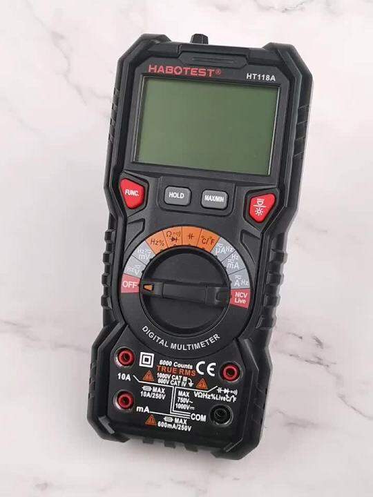 Habotest Ht Digital Multimeter Ture Rms V Acdc Counts