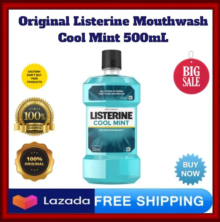 Original Listerine Mouthwash Cool Mint 500mL Lazada PH