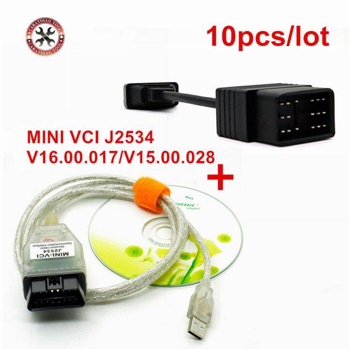 Pcs Lot Latest V Mini Vci J Interface For T Oyota Tis