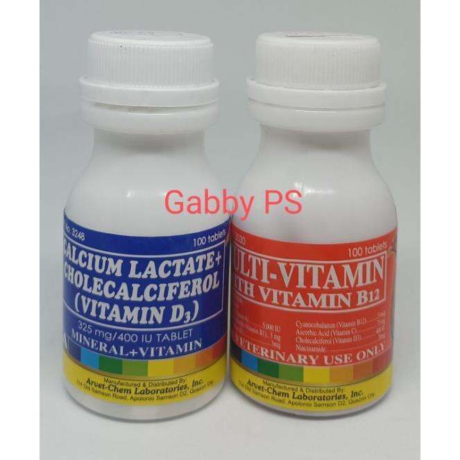 Calcium Lactate Mineral Vitamin Tablets And Multivitamins With