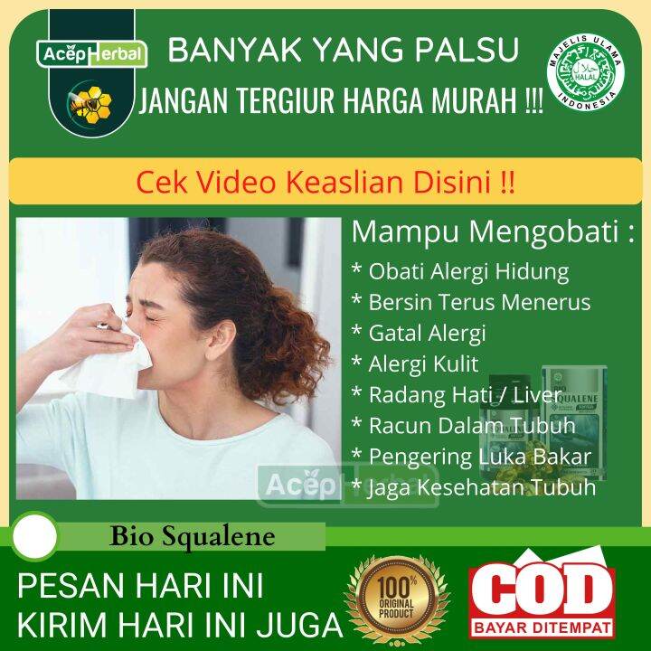 BIO SQUALENE Solusi Obati Alergi Hidung Obat Alergi Hidung Gatal