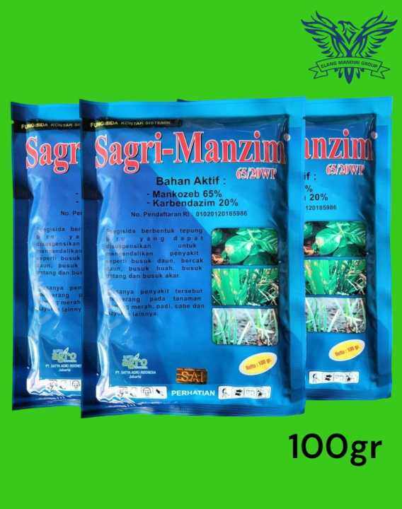 Fungisida Sagri Manzim 65 20 WP 100gr SAGRI MANZIM Bahan Aktif Mankozeb