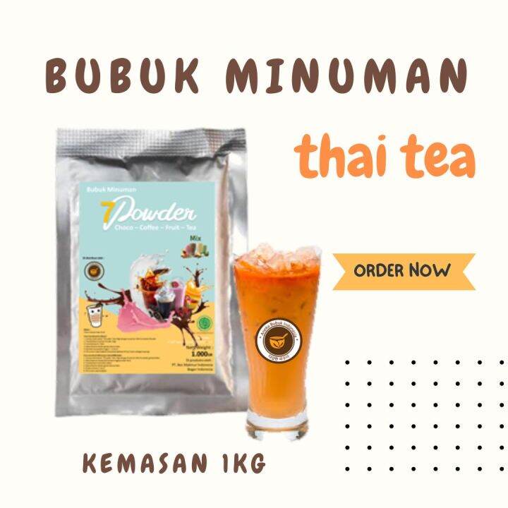 Bubuk Minuman Thai Tea Mix Kg Serbuk Powder Drink Rasa Thai Tea Kg