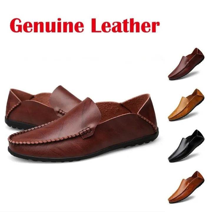 Mga Sapatos Na Balat Sa Lalaki Men S Loafer Casual Cow Leather Doug