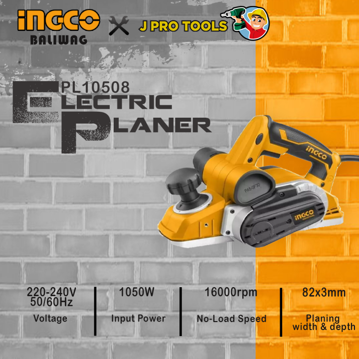 INGCO Electric Planer 1050W PL10508 Lazada PH