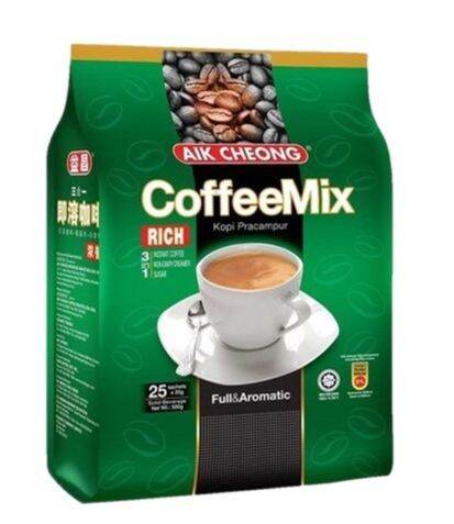 AIK CHEONG Coffee Mix 3in1 360g 18g X 20 Sachets Rich Lazada