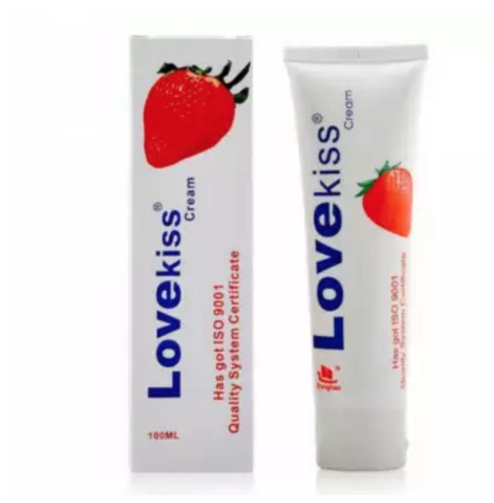 Janeena LoveKiss Water Based 100ml Sex Lubricant Strawberry For