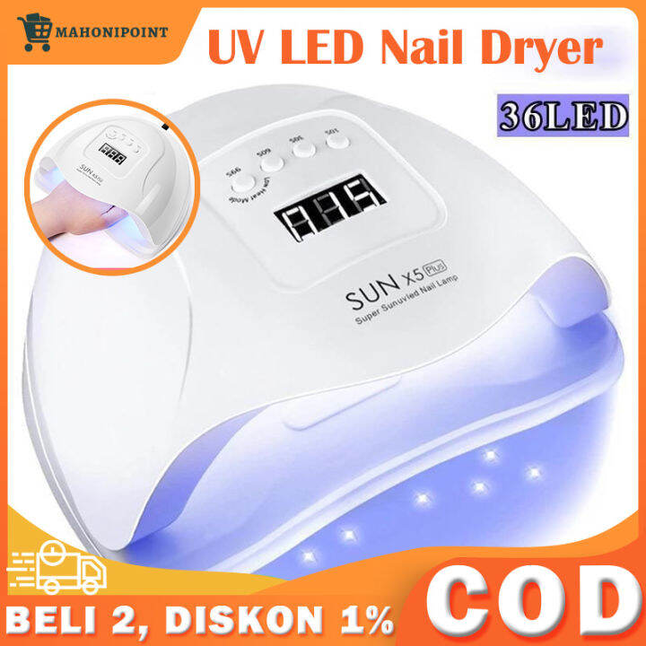 Alat Pengering Kutek Kuku Dengan Lampu Uv Led Nail Gel Dryer Daya