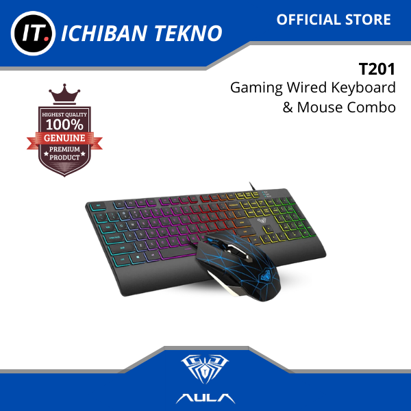 Aula T Wired Gaming Membrane Keyboard And Mouse Combo Set Lazada Ph