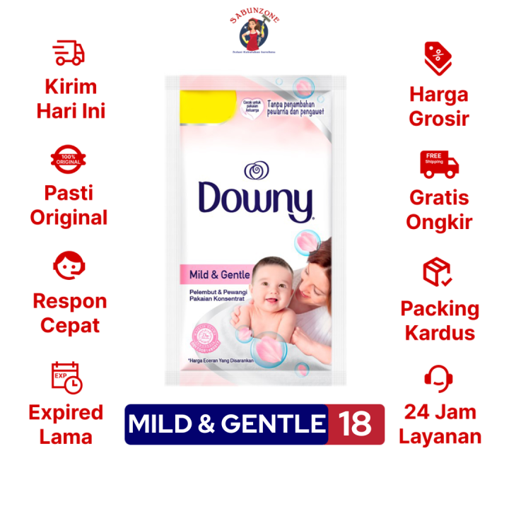 Pelembut Pewangi Pakaian Downy Mild Gentle 18 Ml Lazada Indonesia