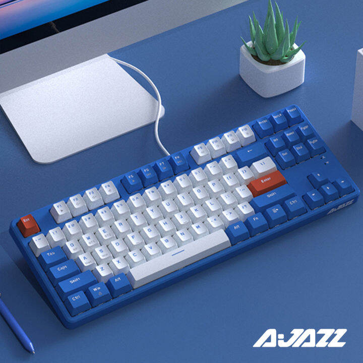 Ajazz Ak871 Wireless Gaming Mechanical Keyboard Dual Modes 2 4g