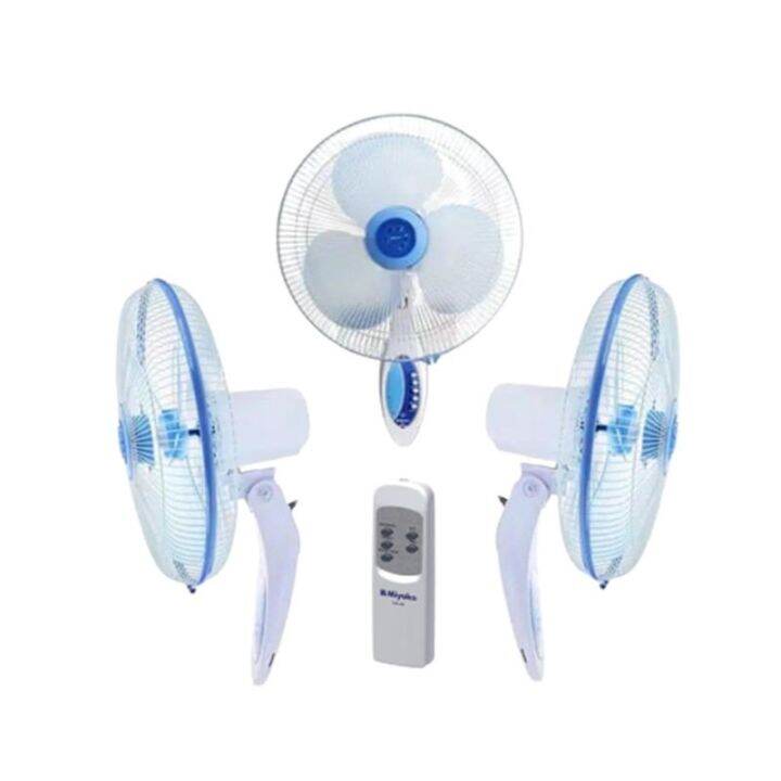 Wall Fan Kipas Angin Dinding Miyako Kaw Rc Remote Lazada Indonesia