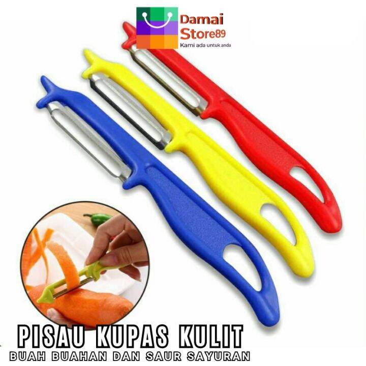 PISAU BUAH STAINLESS PISAU PENGUPAS KULIT BUAH DAN SAYUR Lazada Indonesia