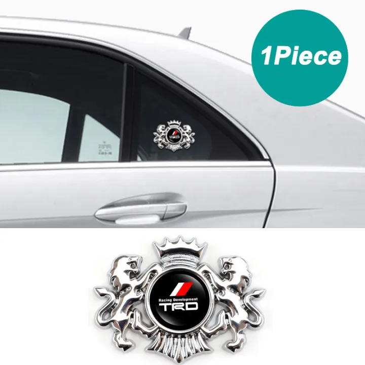 1Piece 3D Metal Lion Car Sticker Emblem Badge Decal Decoration Exterior