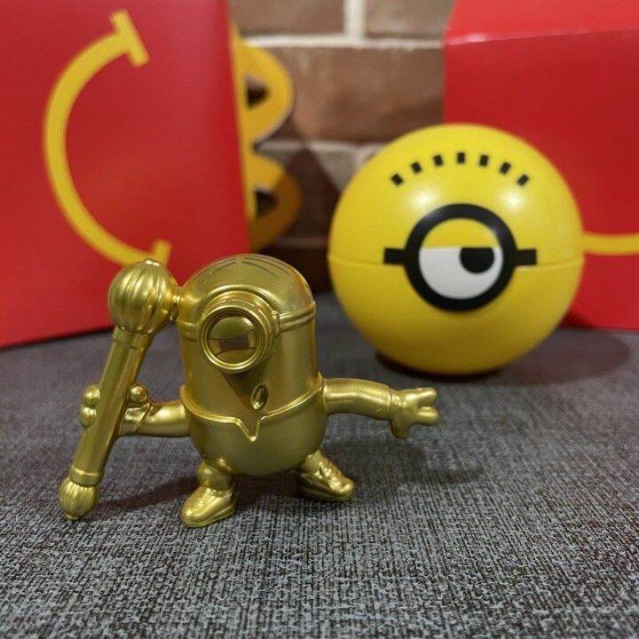 Mcdonald S Gold Minions The Rise Of Gru Happy Meal Toys Rare Minions