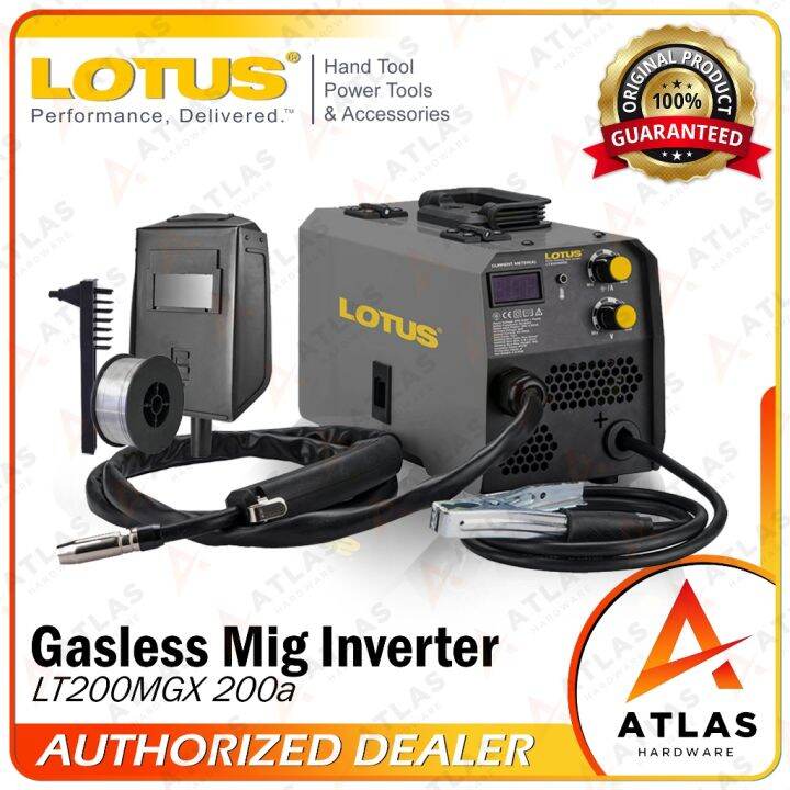 LOTUS LT200MGX Flux Cored Inverter Welding Machine Gasless MIG 200A