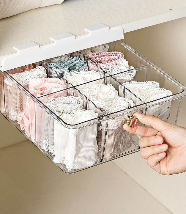 Acrylic Grids Grids Underwear Organizer Drawer Type Wardrobes