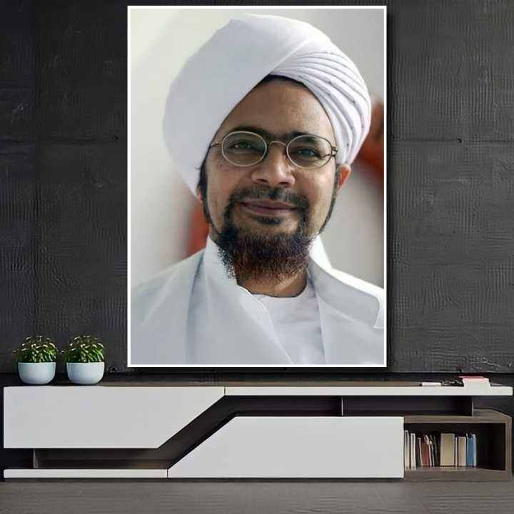 Lukisan Poster Modern Cetak Big Jumbo Foto Habib Umar Bin Hafidz