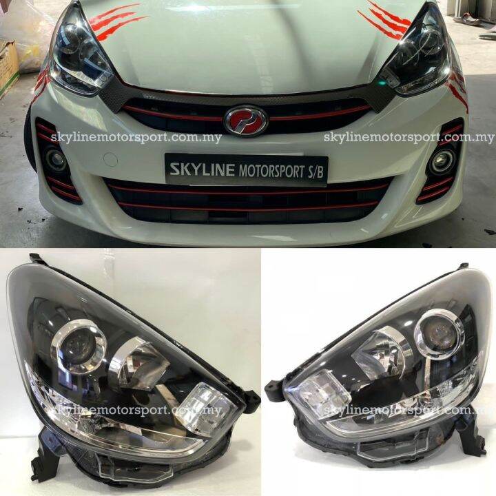 Perodua Myvi Lagi Best Head Lamp Black Tyc Thailand Lazada