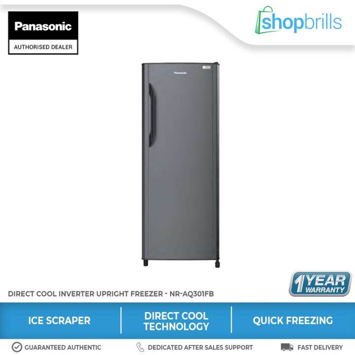 Panasonic NR AQ301FB 10 8 Cu Ft Direct Cool Inverter Upright Freezer