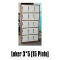 Locker Besi 15 Pintu Locker Baju Locker Pakaian Helm Lemari Arsip