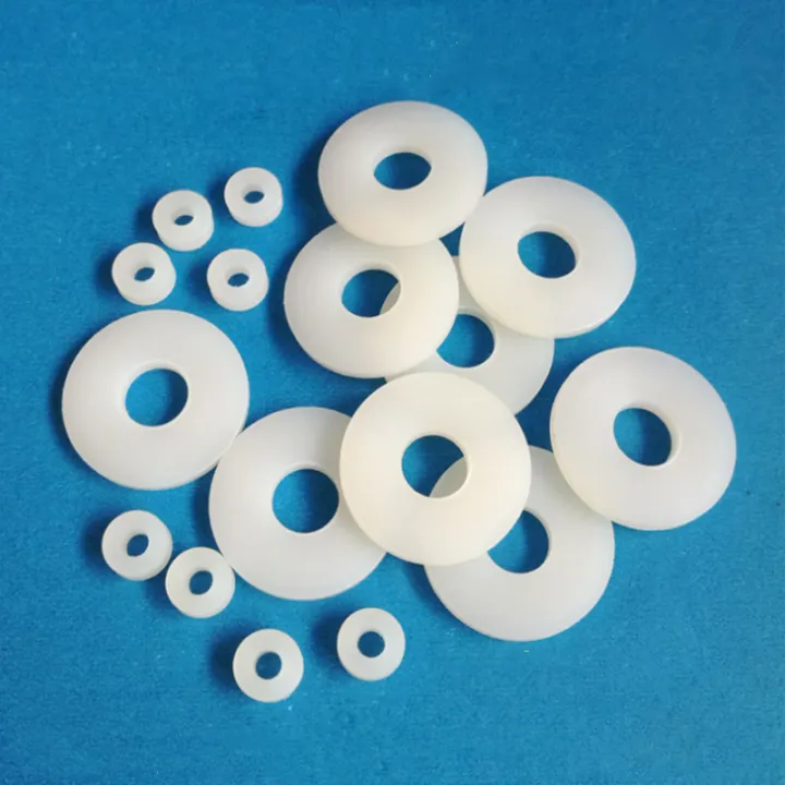 Pcs M White Black Nylon Washer Flat Gasket Plastic Sealing