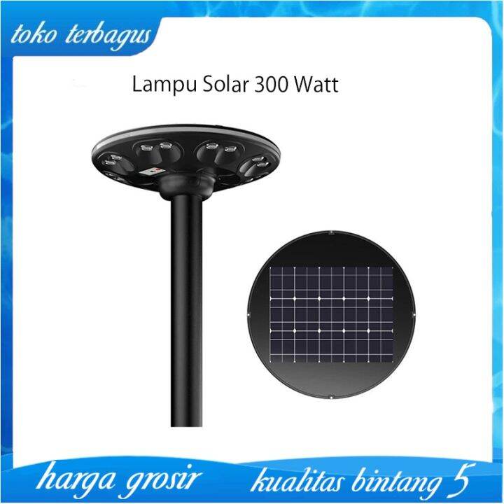 Lampu Taman LED Tenaga Surya Solar Panel Outdoor Waterporof 300w Hemat