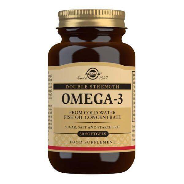 Solgar Double Strength Omega Cold Water Fish Oil Concentrate Support