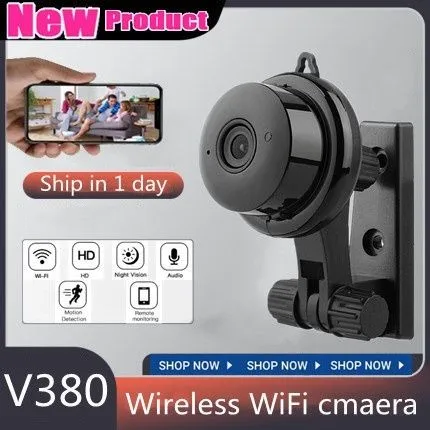 HD Wireless Ip Mini Camera Wifi Smart Net Cam Aplikasi V380 Ip Camera