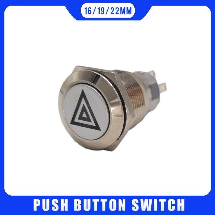 Hazard Warning Indicator Light Switch Button Mm Mm Mm Metal Push