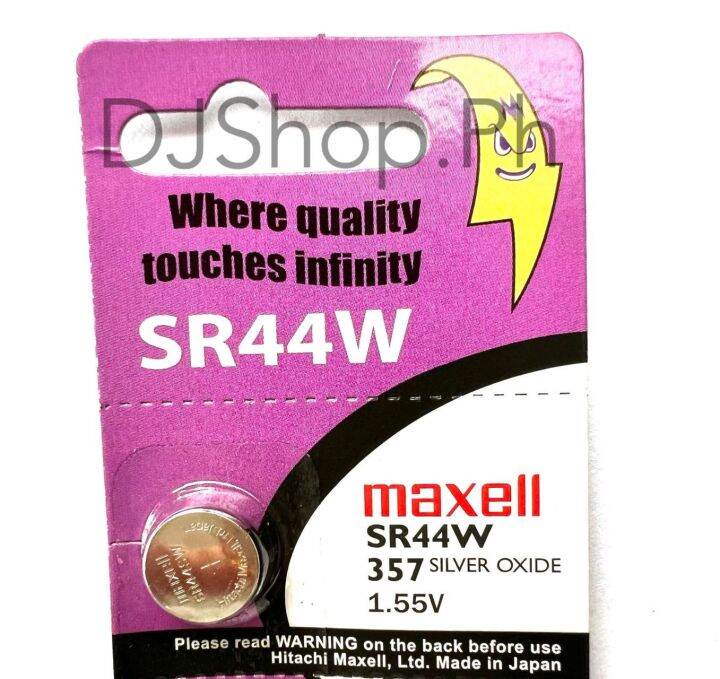 SR44W 357 165mAh 1 55V Silver Oxide Button Cell Battery Original Button